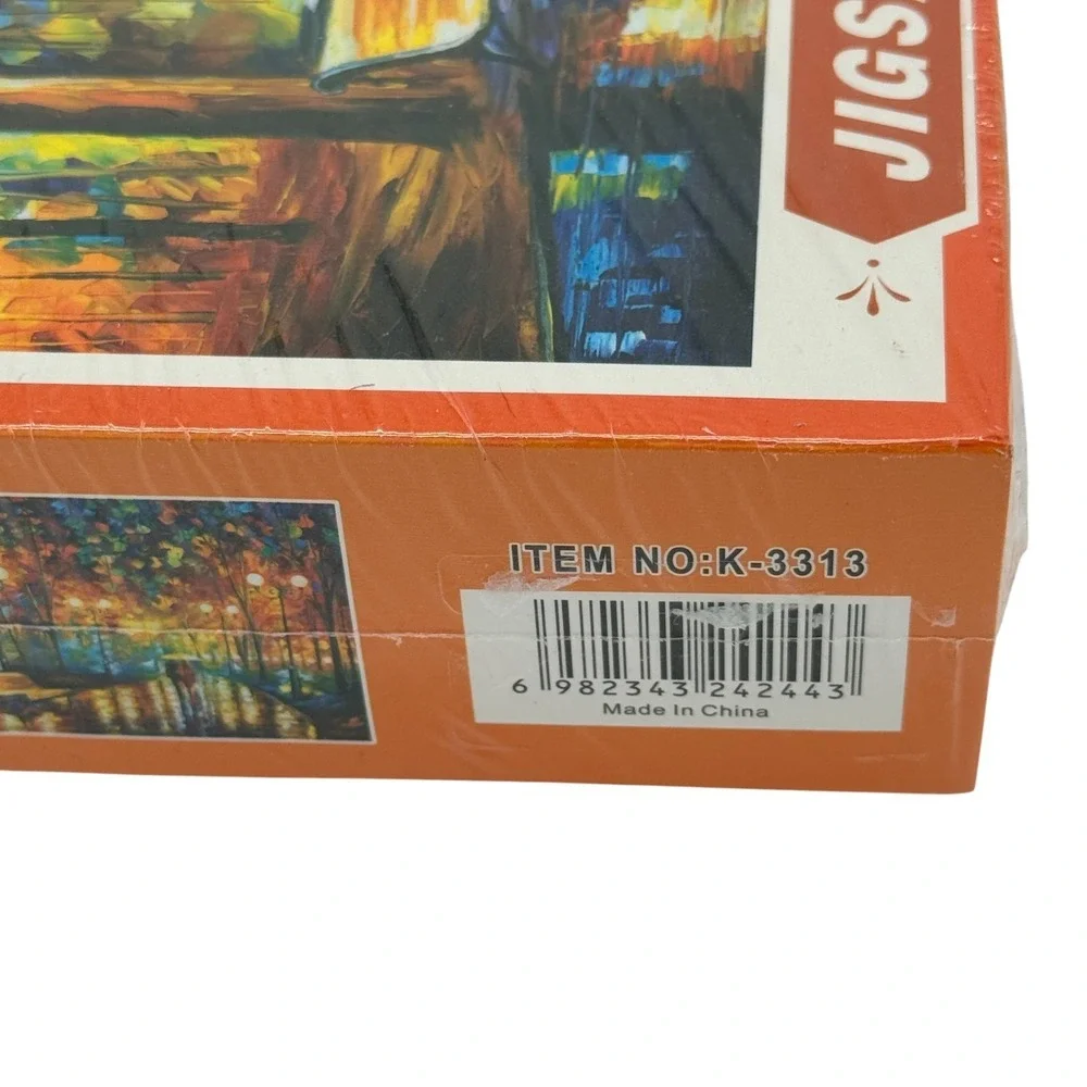 NEW Rainy Night Walk In The Park Romantic Street Scene 1000‎ Pcs Jigsaw Puzzle